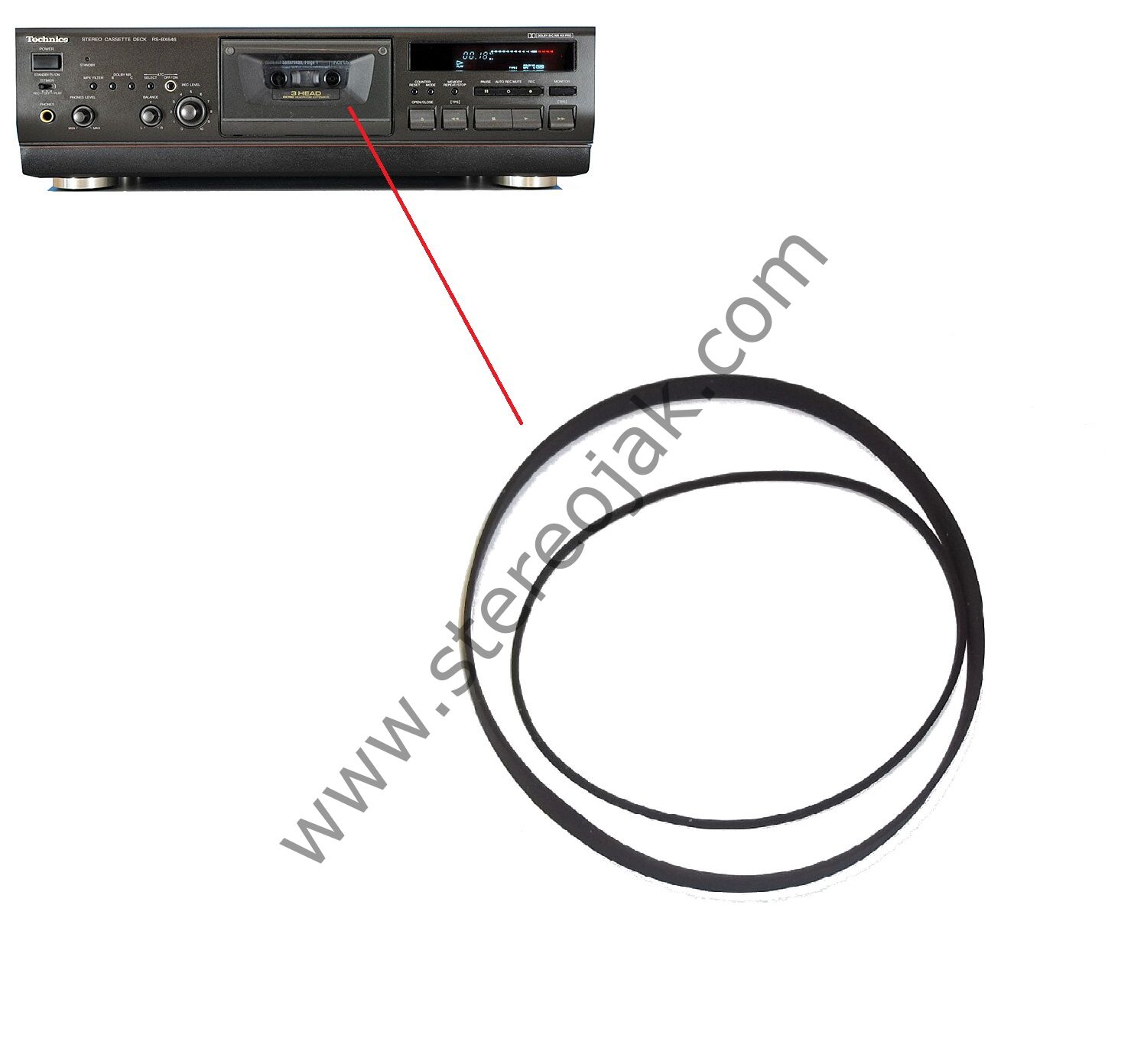 Technics RS-BX 646      Tekli  Mekanik İçin  Lastik  Takımı