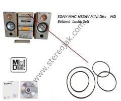 SONY MHC-NX3AV MINI Disc    MD  Bölümü  Lastik Seti  ( Sony Md Player Lastik Seti )