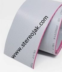 30 Pin Flat Kablo - 1 Metre - Pitch : 1.27MM - 30 AWG , Gri