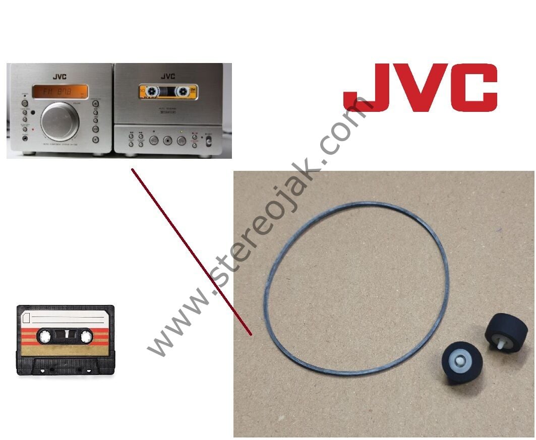 JVC Müzik Seti    UX- serisi   JVC UX-D   serisi   Tek  Kaset Çalar  Mekanik  için  Lastik Seti
