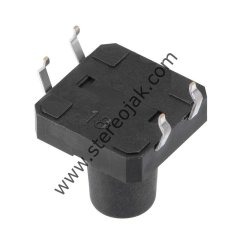 12x12x12mm Tactile Switch , 4 Pin , Dip , Tact Buton ( Kaliteli Ürün ) , Tach , Kare Buton