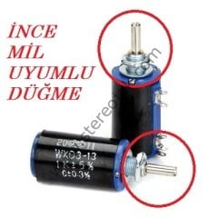 İNCE  MİL UYUMLU SİYAH DÜĞME