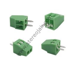 2 Pin , 5.08mm , İğne Ayaklı , Vidalı Klemens , No:1 , 180°