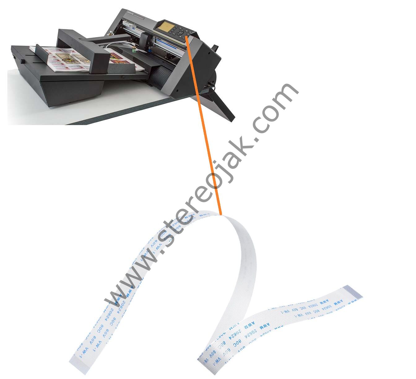 Graphtec ce6000-40 plus   Kontrol Panel Kablosu  - Tuş takımı kablosu   ( Uzunluk 30 CM )
