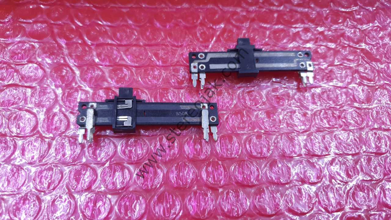 5CM  B50K SÜRGÜLÜ POT 6 BACAK  İNCE PLAKET TİP  RADYO/MİKSER/MÜZİKSETİ POTU