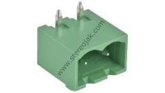 2 Pin , 5.08mm , İğne Ayaklı , Kapalı Klemens , Erkek , No:1 , 90°