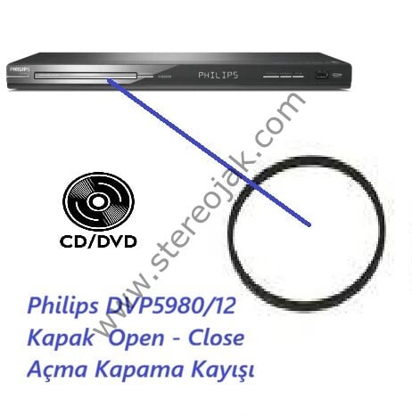 Philips DVP5980/12 Kapak  Open - Close  Açma Kapama Kayışı   ( Philips Dvd Player  Mekanik  Lastik )