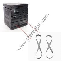 Pioneer  Model: DCZ83, DC-Z83    Çiftli Kaset Bölümü  Komple  Mekanik  Lastik Seti (  1.sınıf Malzeme )