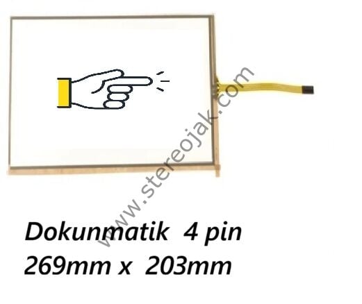 Dokunmatik  4 pin  269mm x  203mm
