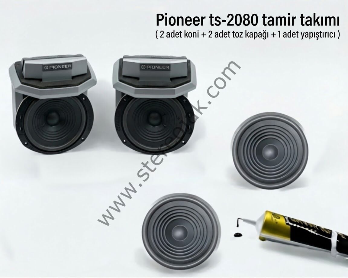 Pioneer TS-2080 Tamir Seti ( 2 adet Koni + 2 adet Toz Kapağı + 1 adet Yapıştırıcı )