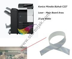 Konica Minolta Bizhub C227  Laser - Main Board Arası   23 pin Kablo