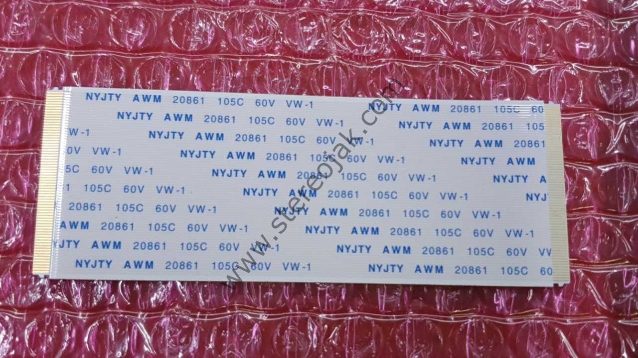 68  DAMAR TIRNAKLI   TV EKRAN/TCON BAĞLANTI KABLOSU AWM 20861 105C 60V VW-1   68  PİN/YOLLU 10 CM FLAT FLEX FİLM KABLO