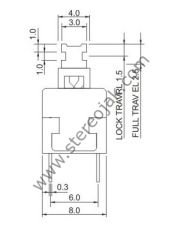 8x8  kalın  kafa  anahtar  on off   6 bacak