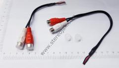 Kablolu RCA Kırmızı - Beyaz Takım  10cm