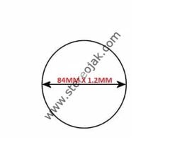 84mmx1.2mmx1.2mm teyp mekanik lastiği