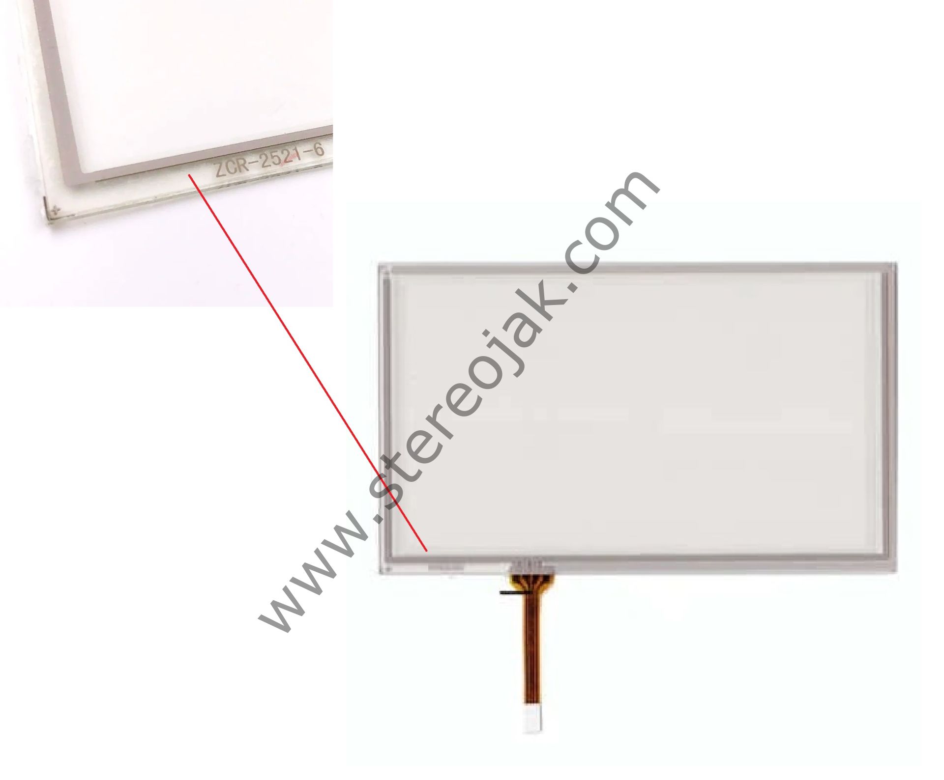 ZCR-2521-6   ve    ZCR-2521-1  OTO TEYP  DOKUNMATİK   ( GENİŞ SERİ )