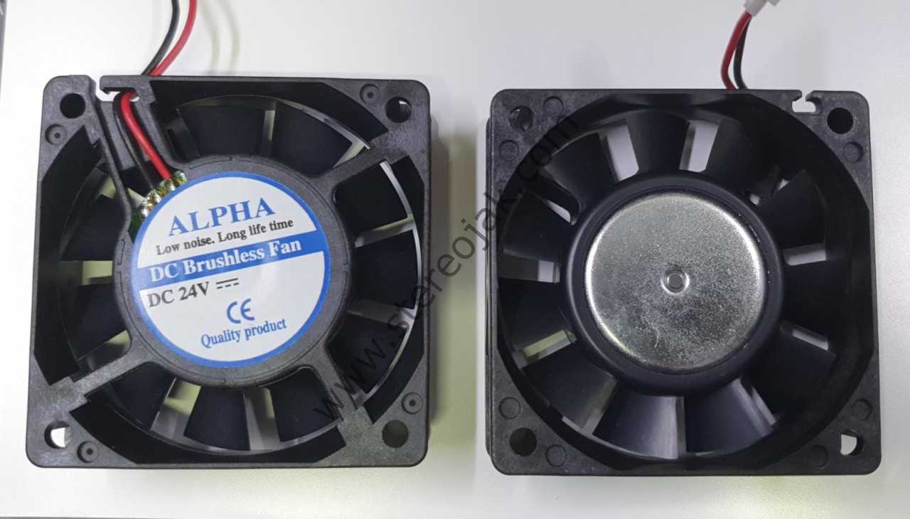 6X6X2CM  ISIYA DAYANIKLI BİLYALI FAN  ALPHA  DC BRUSHLESS   FIRÇASIZ 24V DC 0.08A
