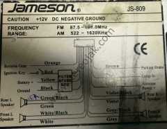 JAMESON    JS-809   teyp soketi