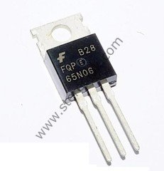 65N06    /   FQP65N06 ( 1.SINIF  OTO AMFİLER TAM PERFORMANS)  Power MOSFET, N-Channel, QFET®, 60 V, 65 A, 16 mΩ, TO-220