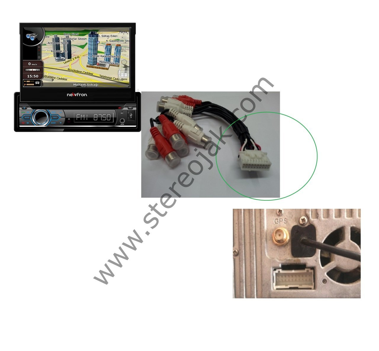 NF-N703  NEWFRON  AMFİ KABLOSU   20 PİN ( 10 + 10 )