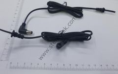 5.5x2.5mm   1.25 metre  dc adaptör kablosu ince kasa