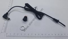 5.5x2.1mm   1.25 metre  dc adaptör kablosu ince kasa + dc yuva