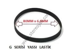G-80 YASSI LASTİK ÇAP:29MM x 80MM