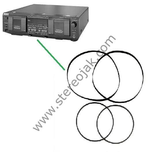 Sony TC-WE635  Çift Kaset  Çalar  Dek Teyp Lastik Seti