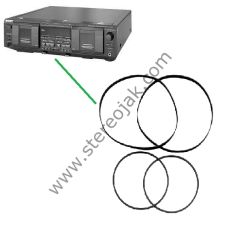 Sony TC-WE635  Çift Kaset  Çalar  Dek Teyp Lastik Seti