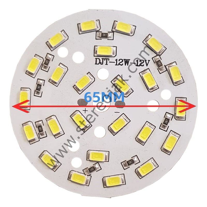 12 Volt , 9 Watt , SMD 5630 , 24 Ledli , Hazır Led Modül , 65MM 1.SINIF KALİTE