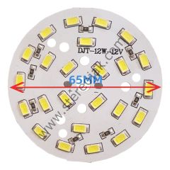 12 Volt , 9 Watt , SMD 5630 , 24 Ledli , Hazır Led Modül , 65MM 1.SINIF KALİTE