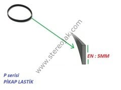 200 mm çap pikap lastiği. En:5mm   ( İKİYE KATLI  ÖLÇÜ : 310 MM    )   (1.SINIF PİKAP LASTİĞİ)                            SANSUI 701 SERİSİ