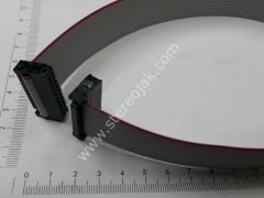 20 pin 40 cm flat kablo  soket eni  2.95cm  idc