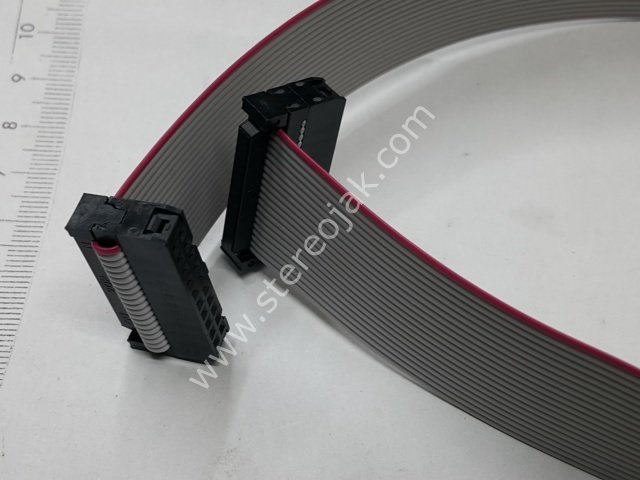 20 pin 40 cm flat kablo  soket eni  2.95cm  idc