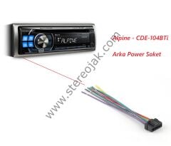Alpine - CDE-104BTi  Power  Soketi