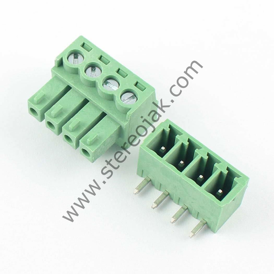 4 Lİ DİŞİ/ERKEK TAKIM  TERMİNAL KLEMENS   1.6CMX 1.4CM