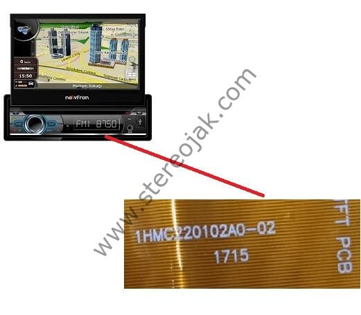 NEWFRON   NF-N703       INDASH    EKRAN  KABLOSU   36 PIN      ( 1HMC220102A0-02    1715 )