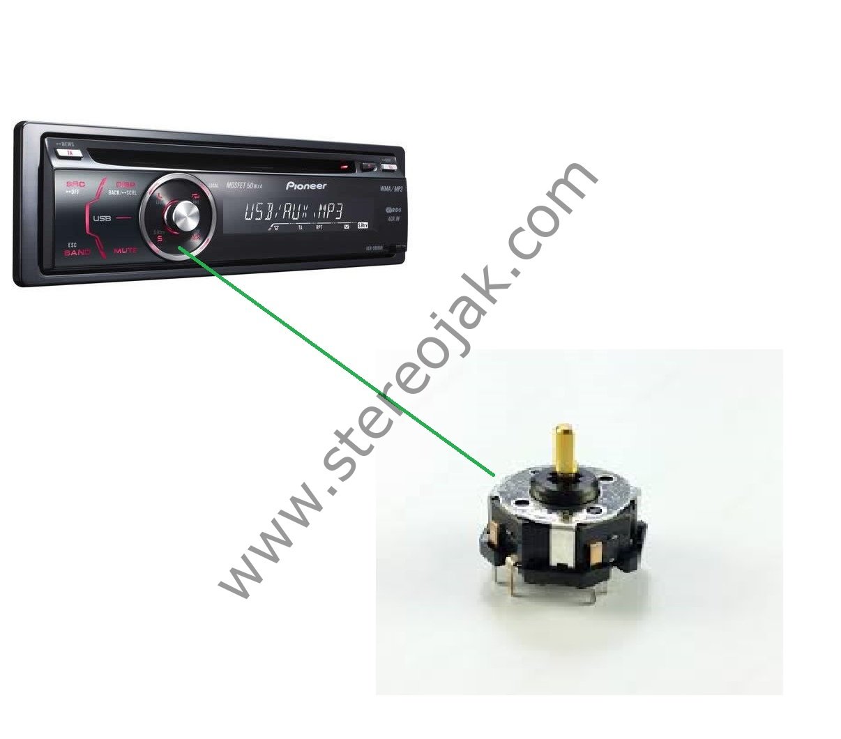 DEH-5000UB İÇ KISIM JOYSTIK