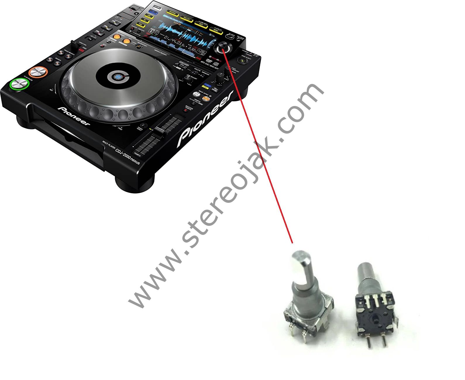 CDJ-2000 2000NXS   uyumlu     ALPS   JAPAN  ORJINAL ENCODER