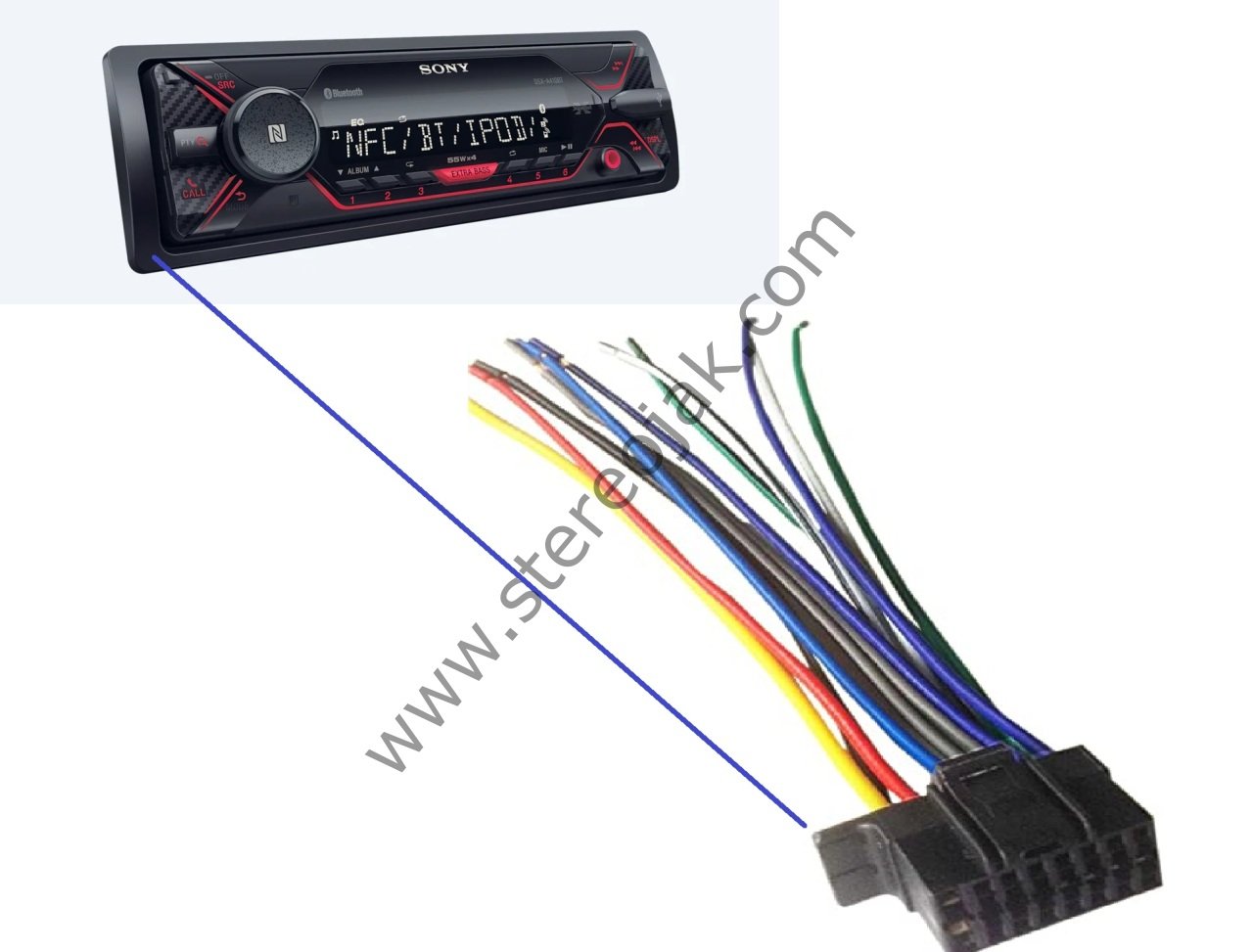DSX-A410BT   DSX-A400BT    SONY TEYP SOKETİ KABLOSU