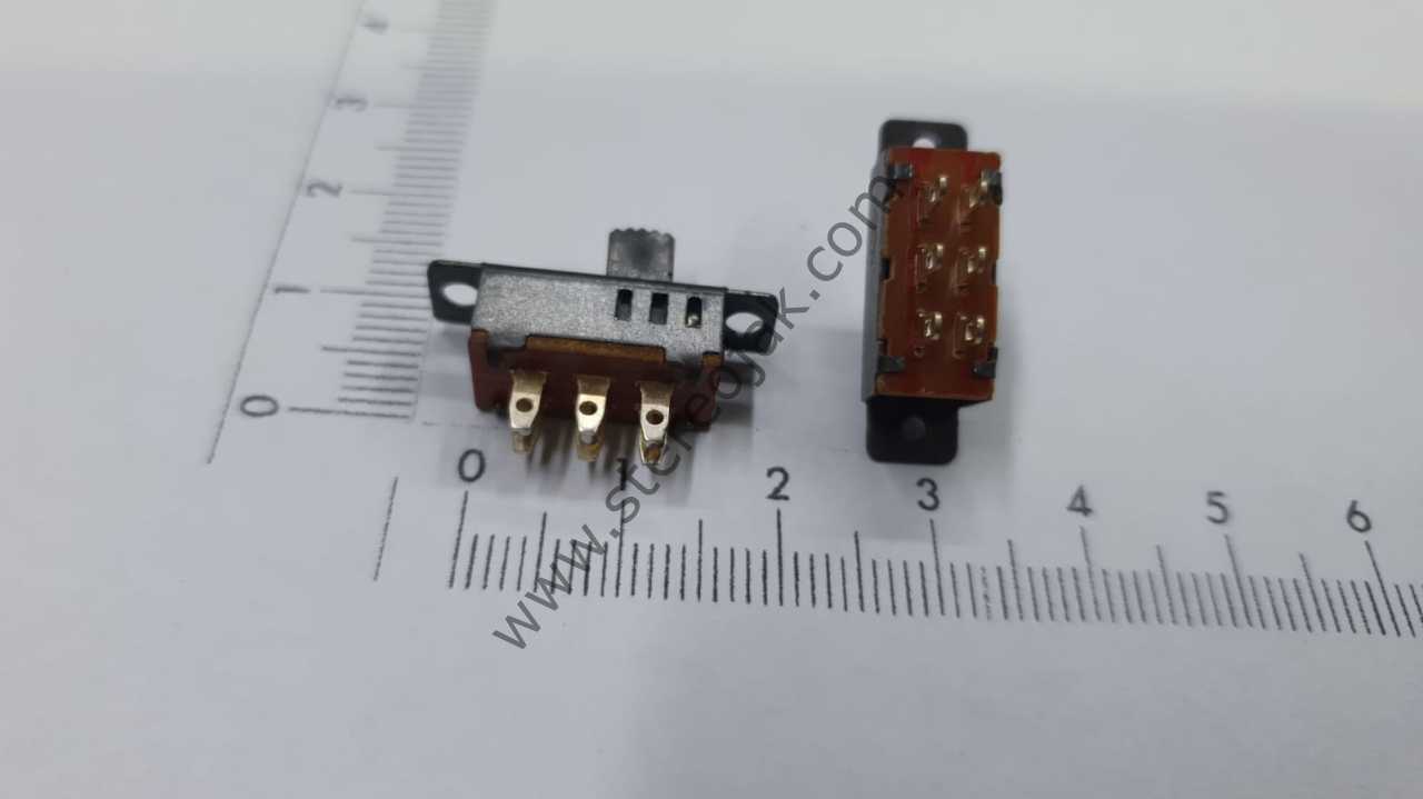 3 KONUM 6 AYAK  SÜRGÜLÜ SLİDE SWİTCH