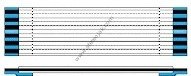 2MM  DİŞ ARALIĞI  10  CM FLAT FİLM FLEX KABLO
