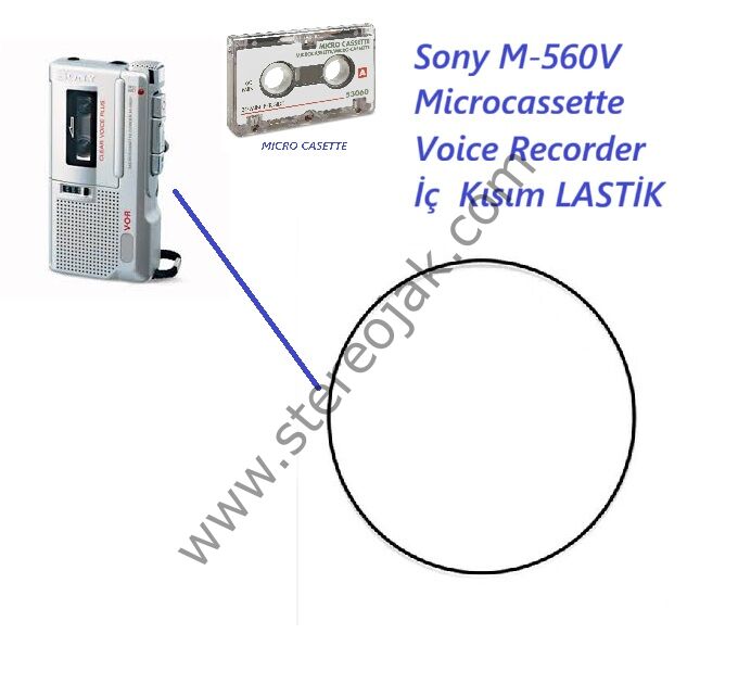 Sony M-560V      M-650V     M-850V      Microcassette Voice Recorder İç  Kısım Kaset  Lastiki