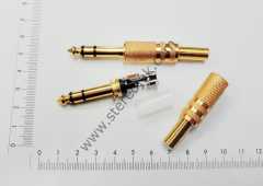 6.3MM Gold Stereo Jak , Altın Erkek Jak , Gitar Jak