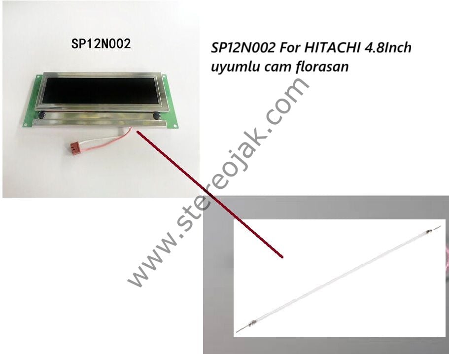 SP12N002  HITACHI 4.8Inch  Lcd ekran uyumlu Cam Florasan