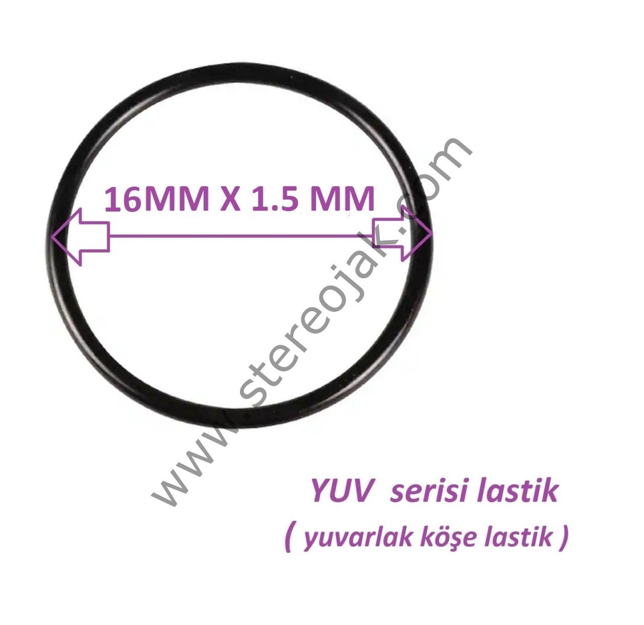YUV 16X1.5MM ÇAP : 16MM X 1.5MM