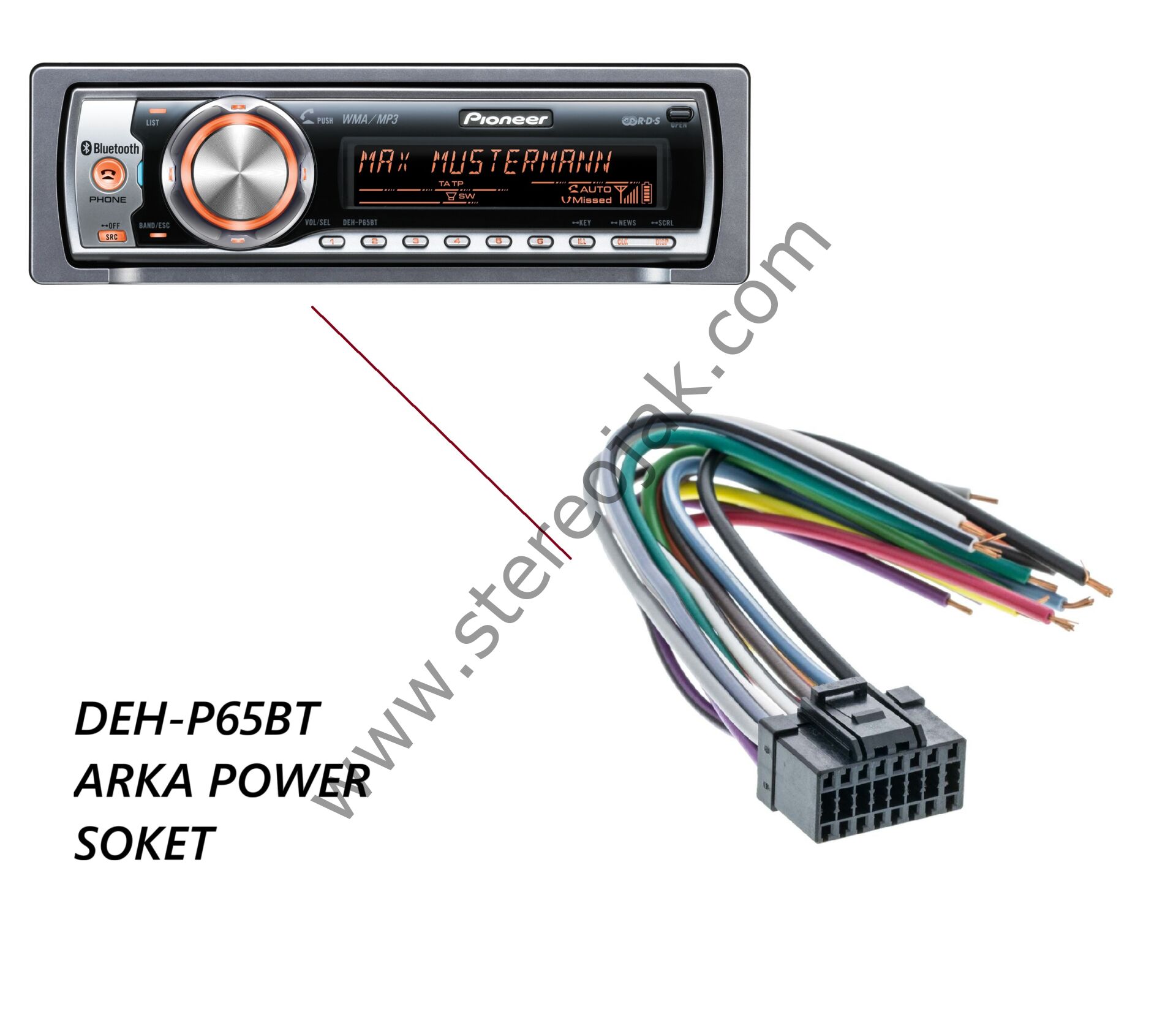 DEH-P65BT       ARKA POWER SOKET