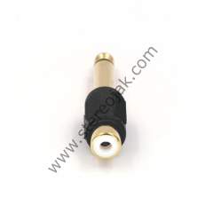 GOLD KALİTELİ RCA DİŞİ GİRİŞ  6.3 MONO ERKEK ÇIKIŞ ÇEVİRİCİ ADAPTÖR