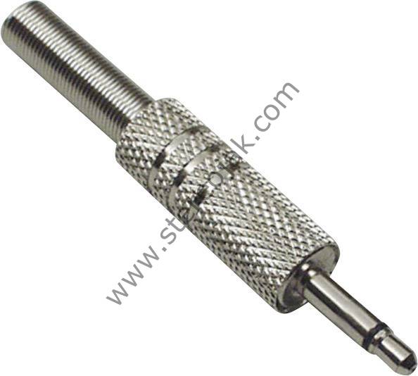 3.5MM SİLVER NİKEL MONO JACK KALİTELİ