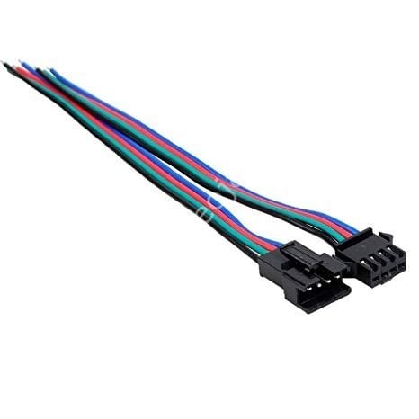 4'lü JST Kablo Takımı , Kilitli Konnektör , 4 Pin Soketli Kablo